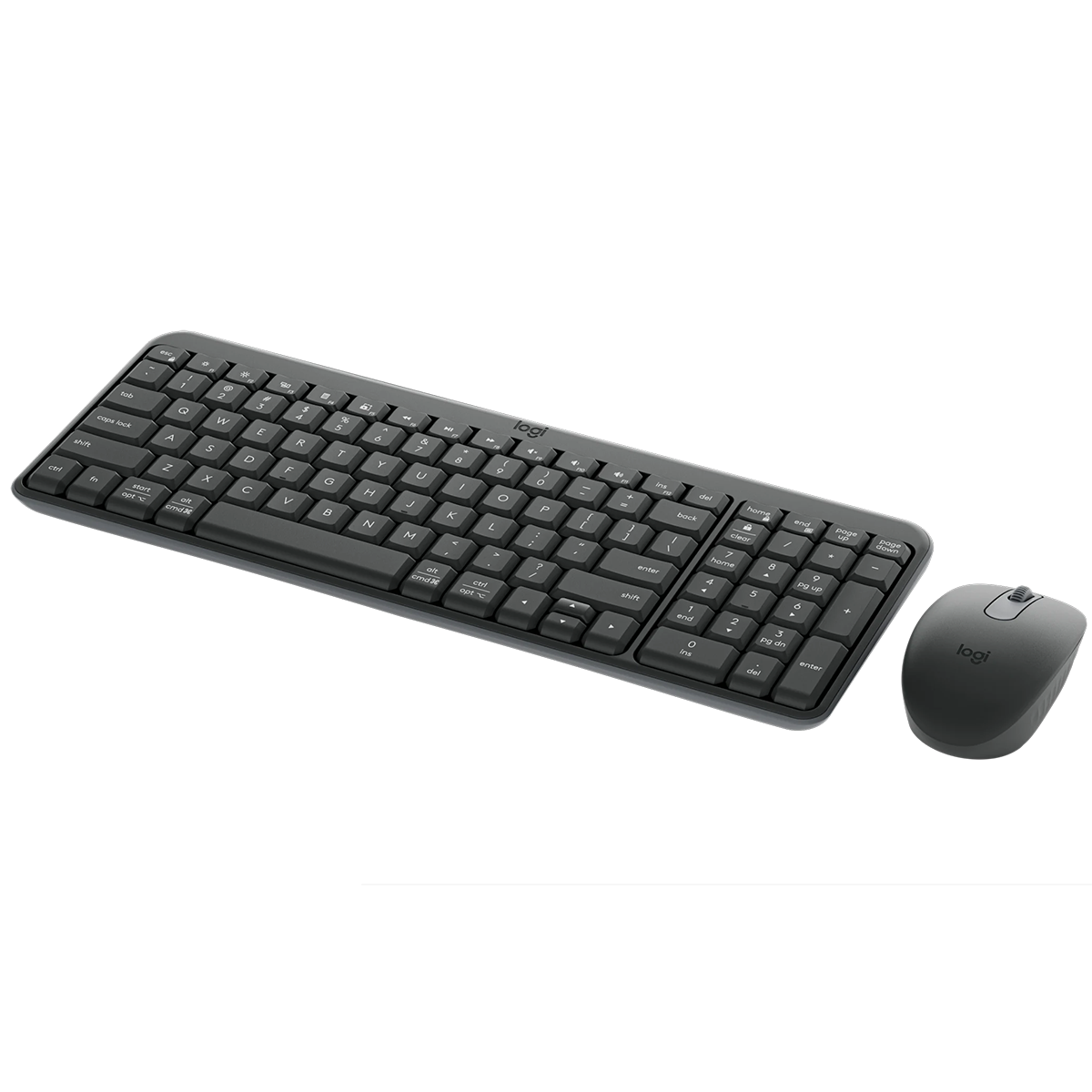 Клавиатура + мышь Logitech Wireless MK250 Compact MR0114 клав:графитовый мышь:графитовый USB беспров