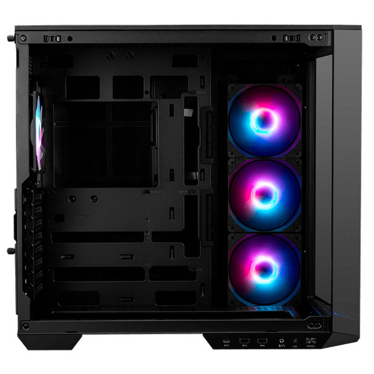 Корпус MSI MAG Pano 100R PZ , Mid Tower, ATX, 2xUSB 3.2 Gen 1, 1xUSB 3.2 Gen2 Type-C, 3x120mm ARGB R