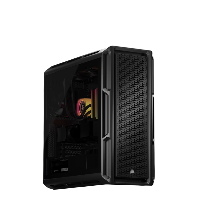Корпус Corsair 5000T, Midi-Tower, TG, no fan, 4xUSB-A 3.2, 1xUSB 3.2 Type-C, E-ATX, ATX, mATX, mITX 