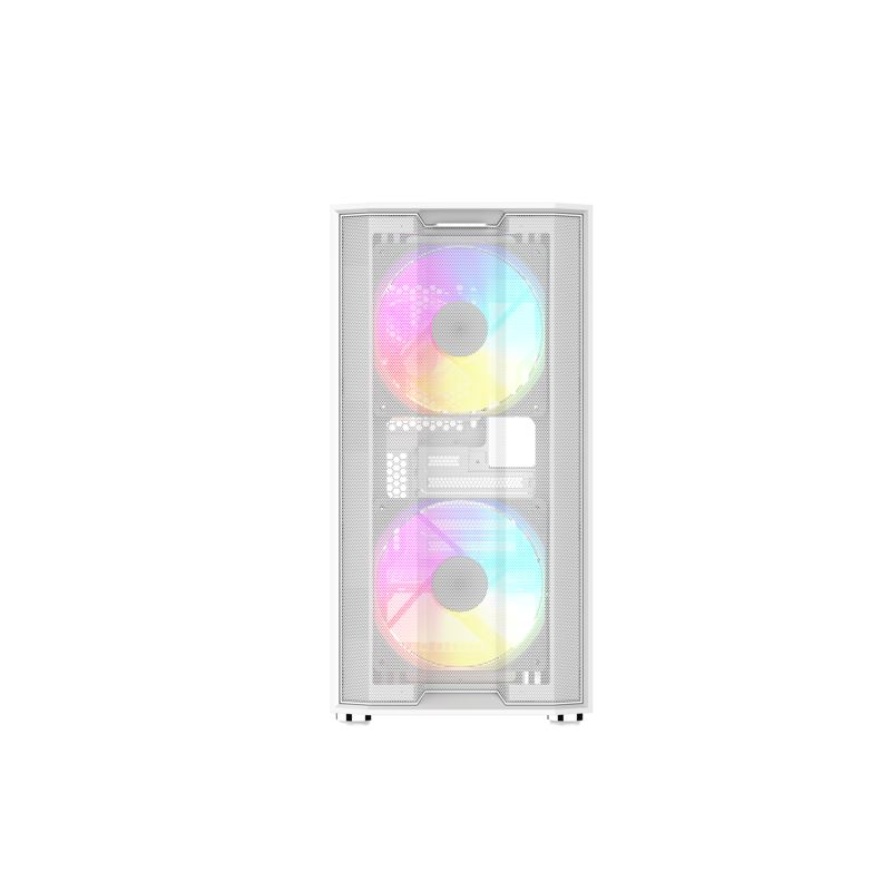Корпус SAMA S30 White, Midi-Tower, TG, 2x140mm + 1x120mm ARGB, 1xUSB 3.0 + 1xUSB 3.1 Type-C, mATX, m