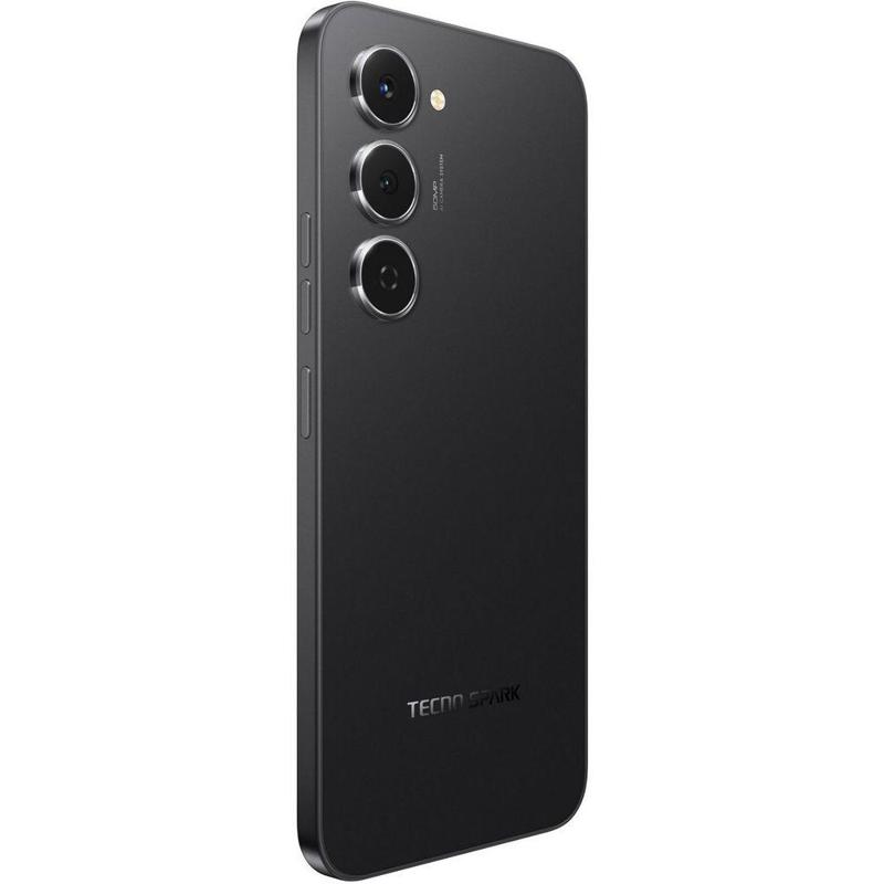 Смартфон Tecno Spark 40 Pro 128Gb 8Gb черный моноблок 3G 4G 2Sim 6.78" 1224x2720 Android 15 50Mpix 8