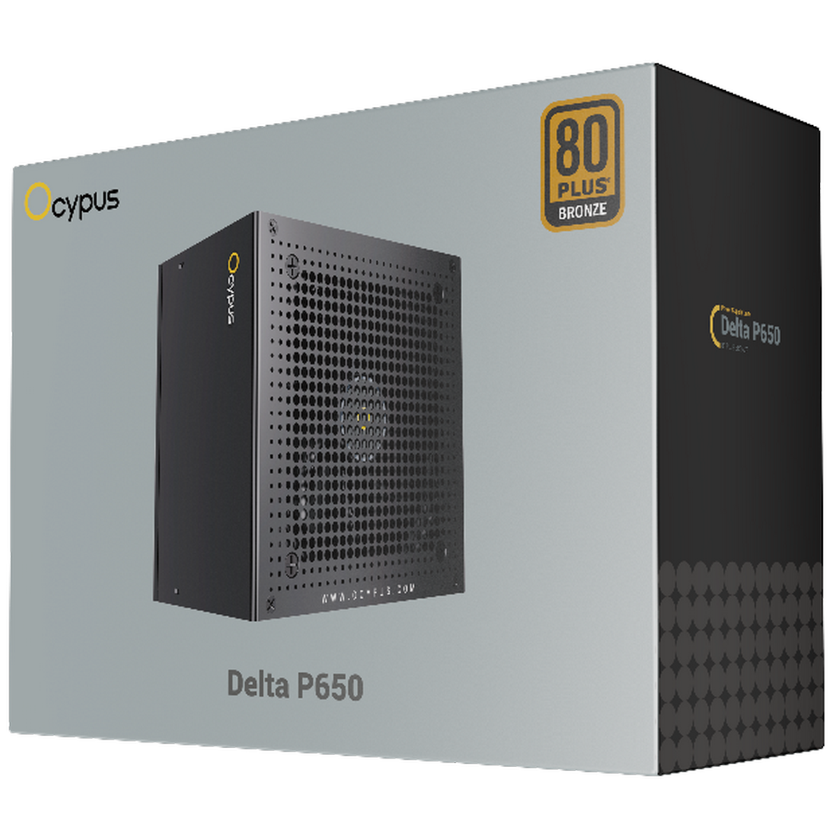 блок питания Ocypus Delta P650, 650W, APFC, 80+ Bronze, ATX 3.1, 120mm Fan (P650-BF)