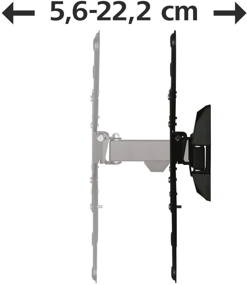 Кронштейн для телевизора Hama 00220823 черный 32"-65" макс.20кг настенный поворот и наклон