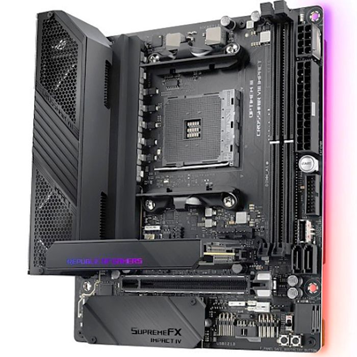 Материнская плата ASUS ROG CROSSHAIR VIII IMPACT X570 AM4 mini-DTX 2xDDR4 PCIEx16 2xM.2 GLAN WIFI RT