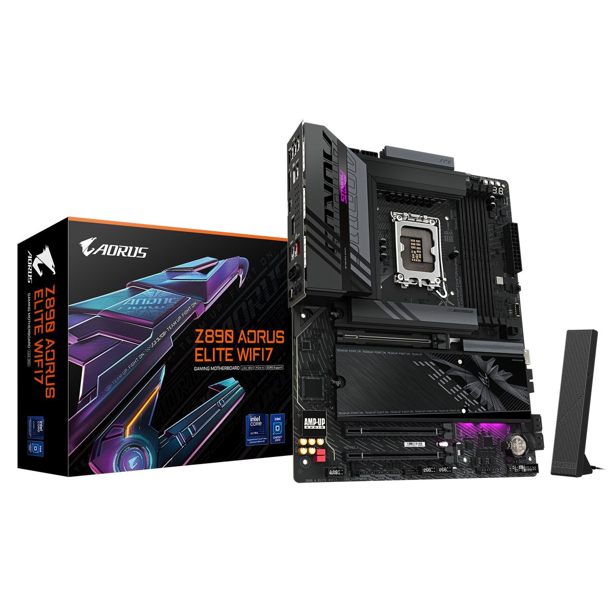 Материнская плата Z890 AORUS ELITE WIFI7, Socket 1851, Intel®Z890, 4xDDR5-6400, DP, 3xPCI-Ex16, 4xSA