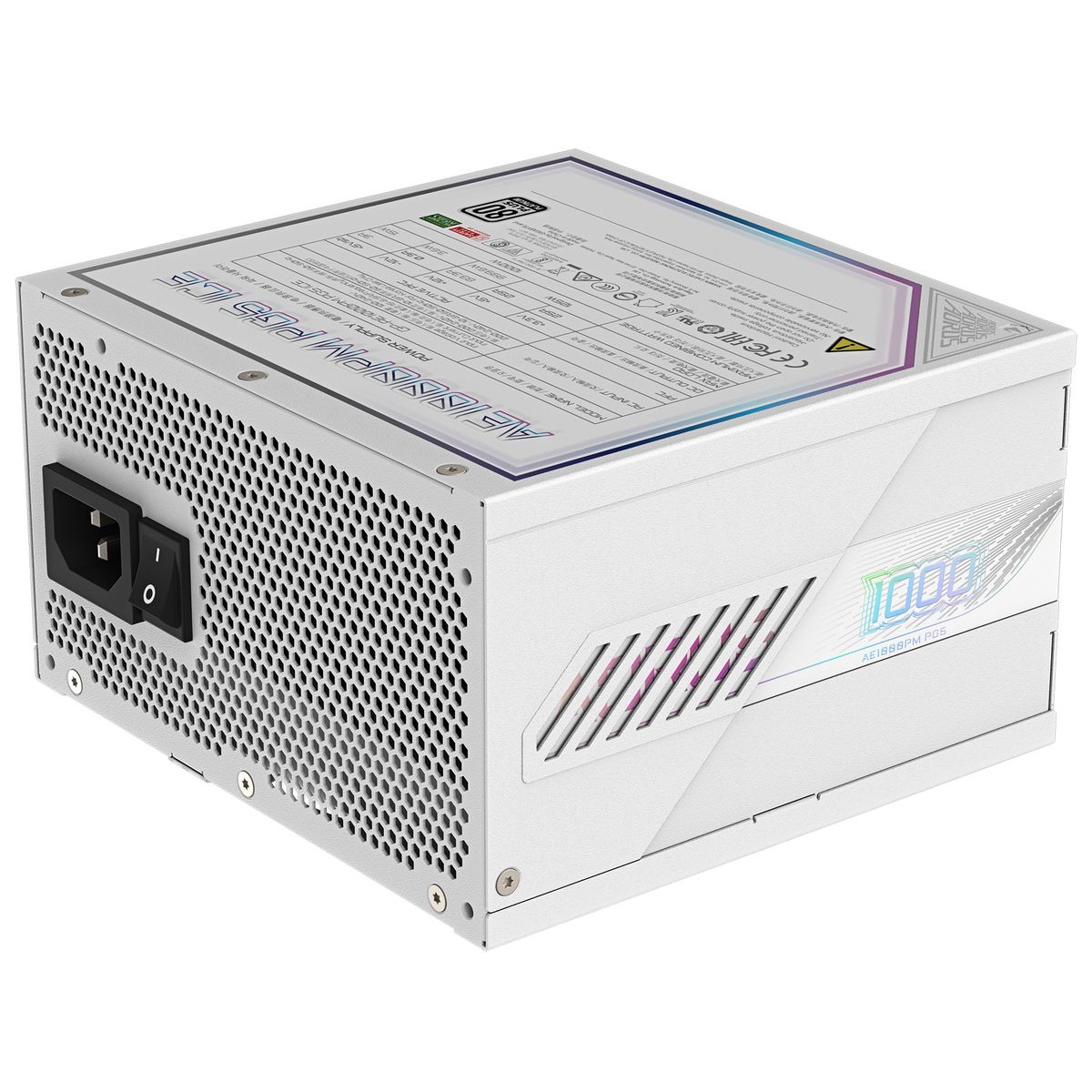 Блок питания Gigabyte ATX 1000W GP-AE1000PM PG5 ICE Gen.5 80+ platinum (20+4pin) APFC 120mm fan 16xS