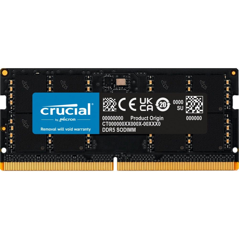Память DDR5 32GB 4800MHz Crucial CT32G48C40S5 RTL PC5-38400 CL40 SO-DIMM 262-pin 1.1В dual rank Ret