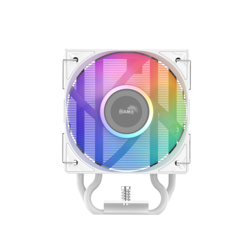 Кулер для процессора SAMA X40L WH (220W, 4-pin PWM, 133.5mm, 4x6mm, ARGB, 1x100mm, 56.6CFM, 31.2dBA,