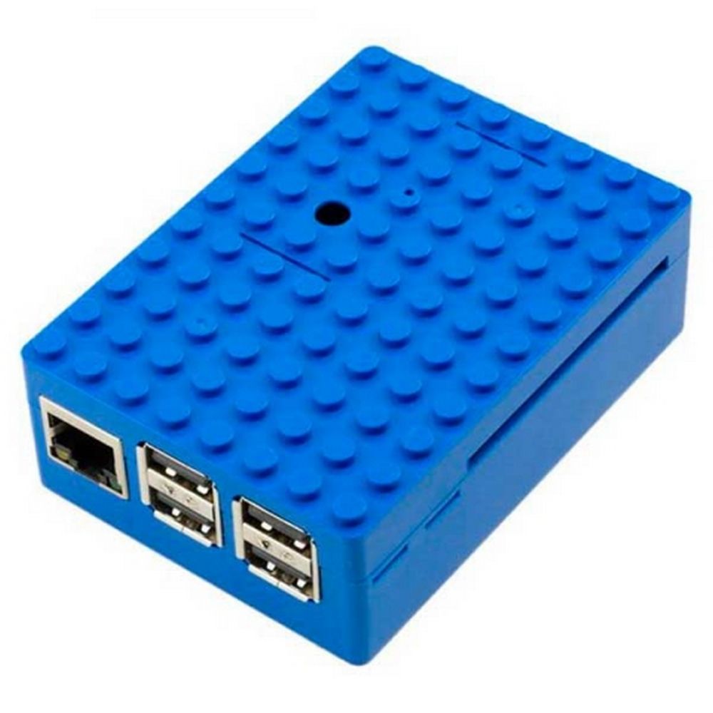 Корпус ACD RA184 Blue ABS Plastic Building Block case for Raspberry Pi 3 B (CBPIBLOX-BLU) (494354)