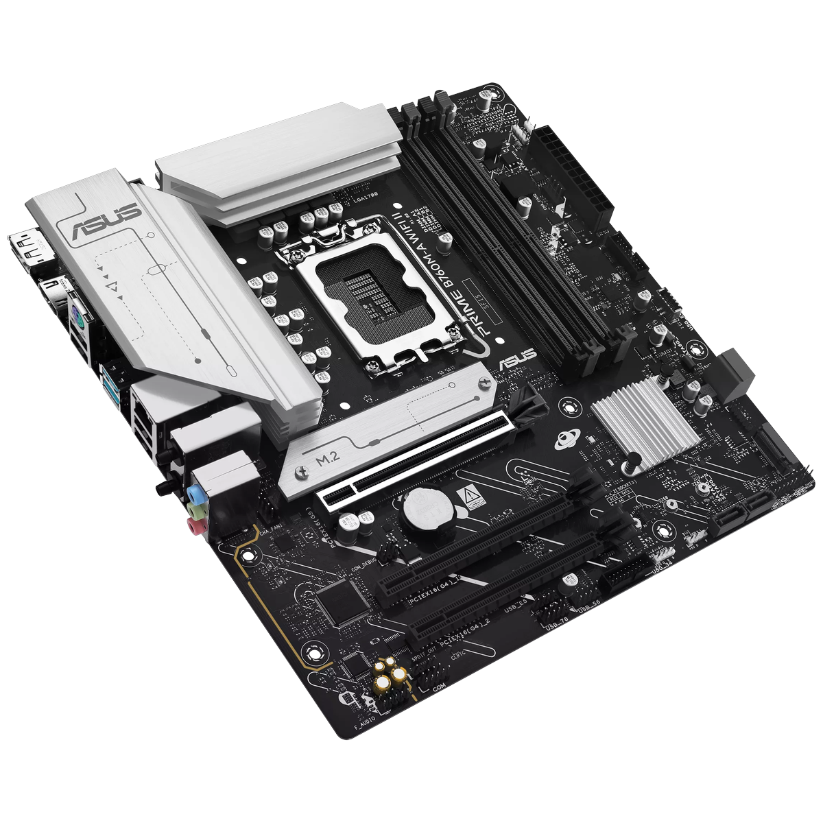 Материнская плата Asus PRIME B760M-A WIFI II Soc-1700 Intel B760 4xDDR5 mATX AC`97 8ch(7.1) 2.5Gg RA