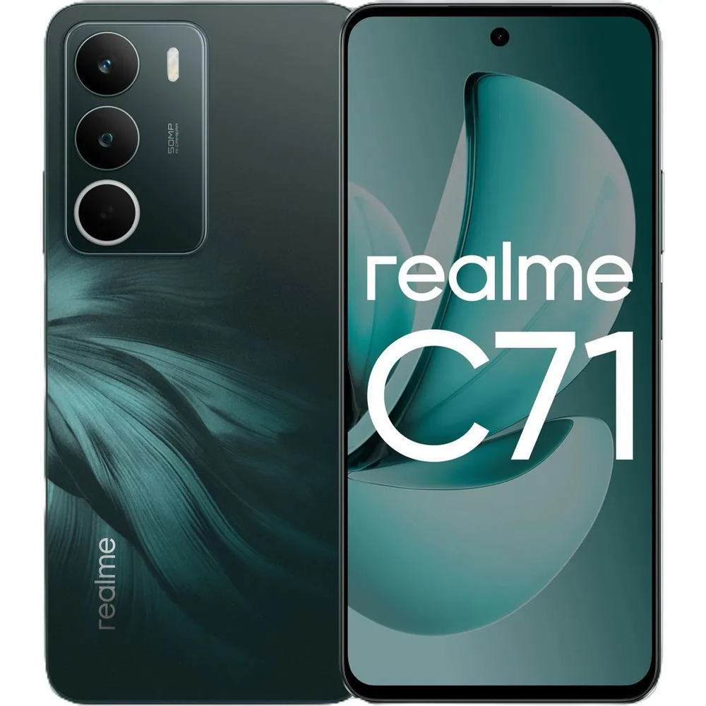 Смартфон Realme C71 8+128 RMX5303 8+128 зеленый