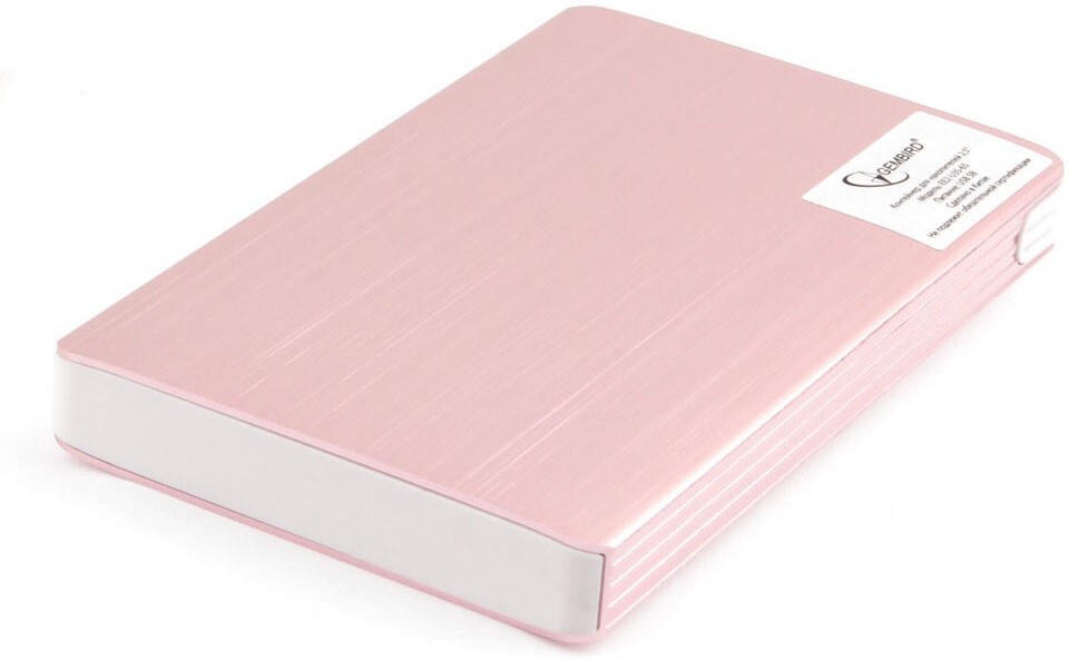 Gembird EE2-U3S-65 Внешний корпус 2.5" розовое золото, USB 3.0, SATA, алюминий