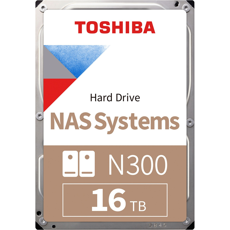 Жесткий диск Toshiba N300 NAS SATA3 3.5" 16TB 7200 512Mb 6Gb/s 1 year warranty (replacement ST16000N