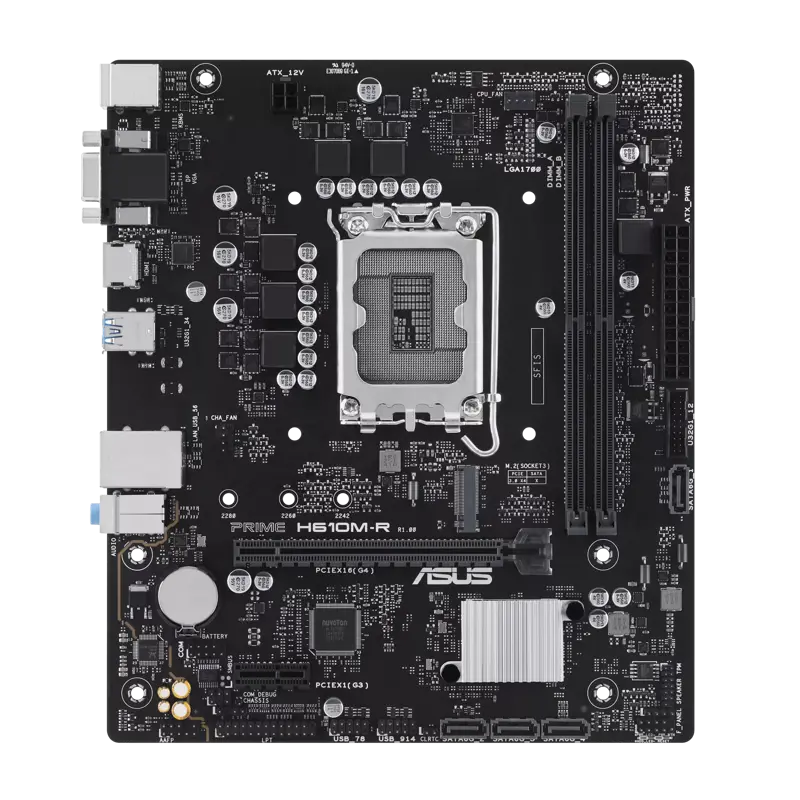 Материнская плата Asus PRIME H610M-R-SI Soc-1700 Intel H610 2xDDR5 mATX AC`97 8ch(7.1) GbLAN+VGA+HDM