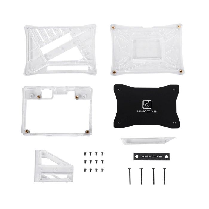Корпус Khadas DIY Case Transparent VIMs DIY Case, Transparent, with heavy metal plate, KCS-T-001