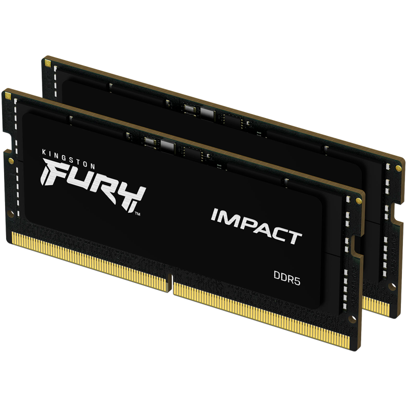 Модуль памяти для ноутбука FURY 32GB DDR5-4800 KF548S38IBK2-32, CL38, 1.1V K2*16 PnP Black KINGSTON