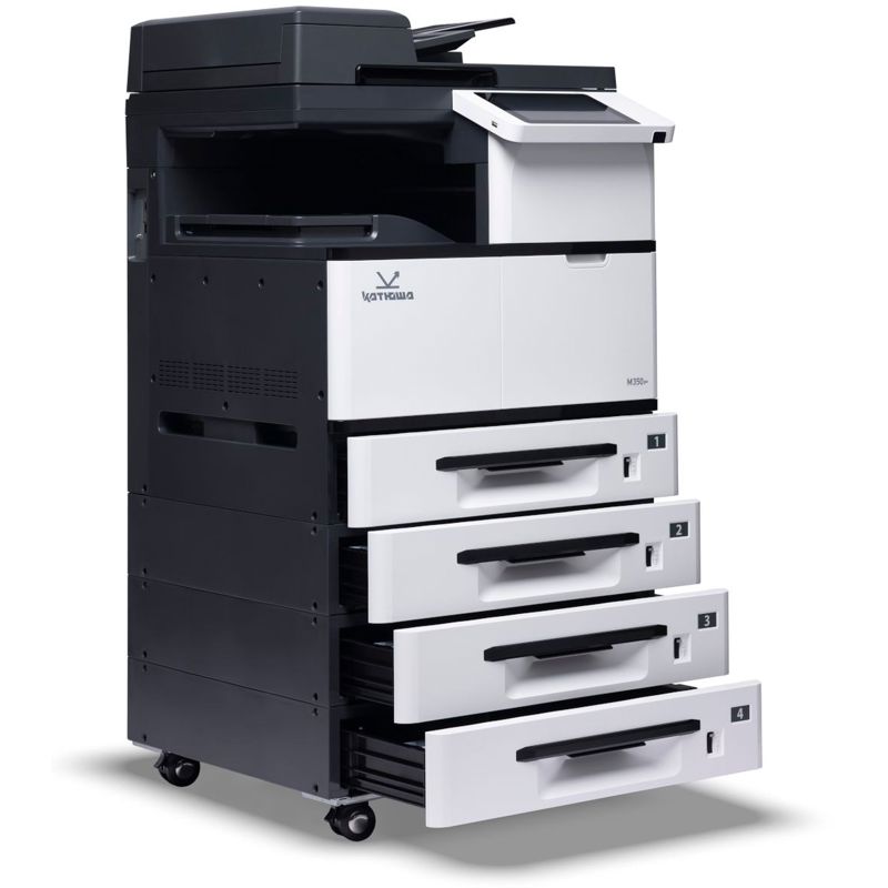 МФУ Катюша M350p принтер/копир/сканер, А3. 50 стр/мин Ч/Б А4, 1200 dpi. Сканер цвет А4-А3 120 стр/ми