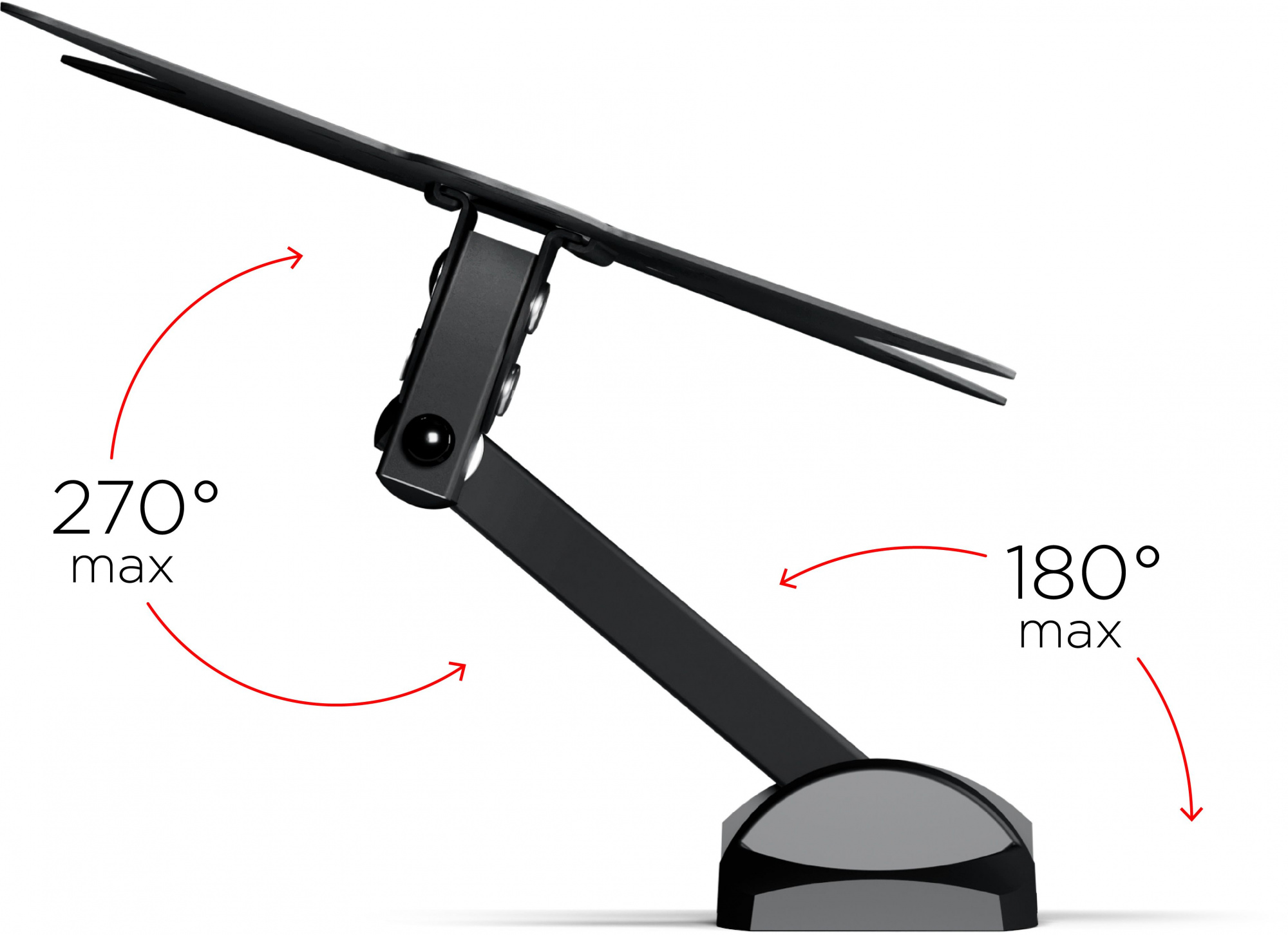 Кронштейн для телевизора Holder LCDS-5037 металлик 20"-37" макс.30кг настенный поворот и наклон