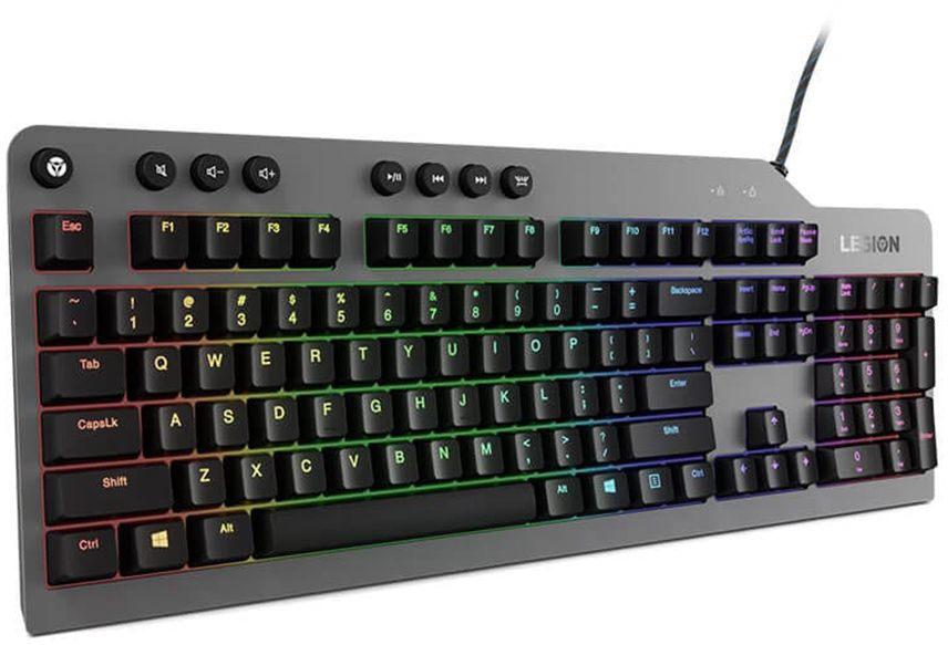 Клавиатура Lenovo Legion K500 RGB механическая черный USB Multimedia for gamer LED (подставка для за