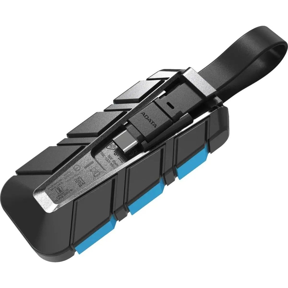 Накопитель SSD A-Data USB3.2 Gen2 1000GB SC740-1000G-CBU SC740 синий