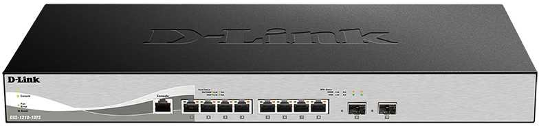 Коммутатор D-Link DXS-1210-10TS DXS-1210-10TS/B1A (L2+) 2SFP+ настраиваемый