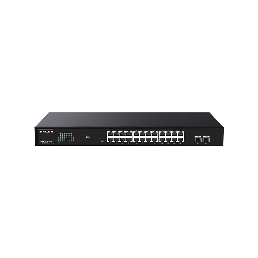 Коммутатор IP-Com G2226F (L2) 24x1Гбит/с 2SFP управляемый