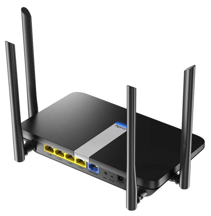 Роутер беспроводной Cudy X6 AX1800 10/100/1000BASE-TX черный