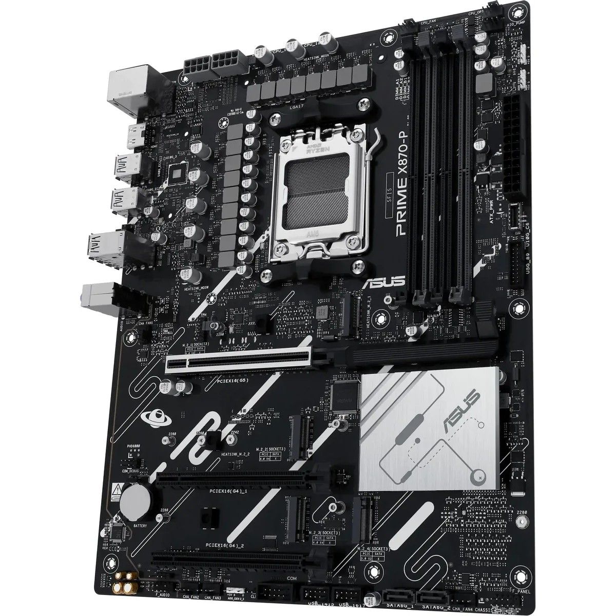 Материнская плата Asus PRIME X870-P Socket AM5 AMD X870 4xDDR5 ATX AC`97 8ch(7.1) 2.5Gg RAID+HDMI
