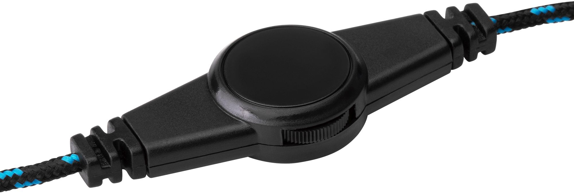 Наушники с микрофоном Оклик HS-L400G ZEUS черный/синий 2.2м мониторные оголовье (359480)