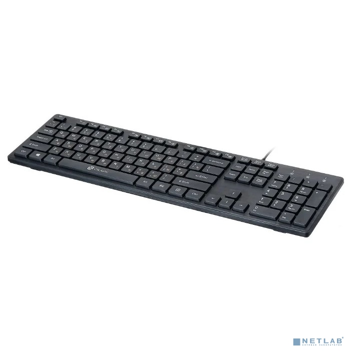 Клавиатура Оклик 520M2U черный/черный USB slim Multimedia