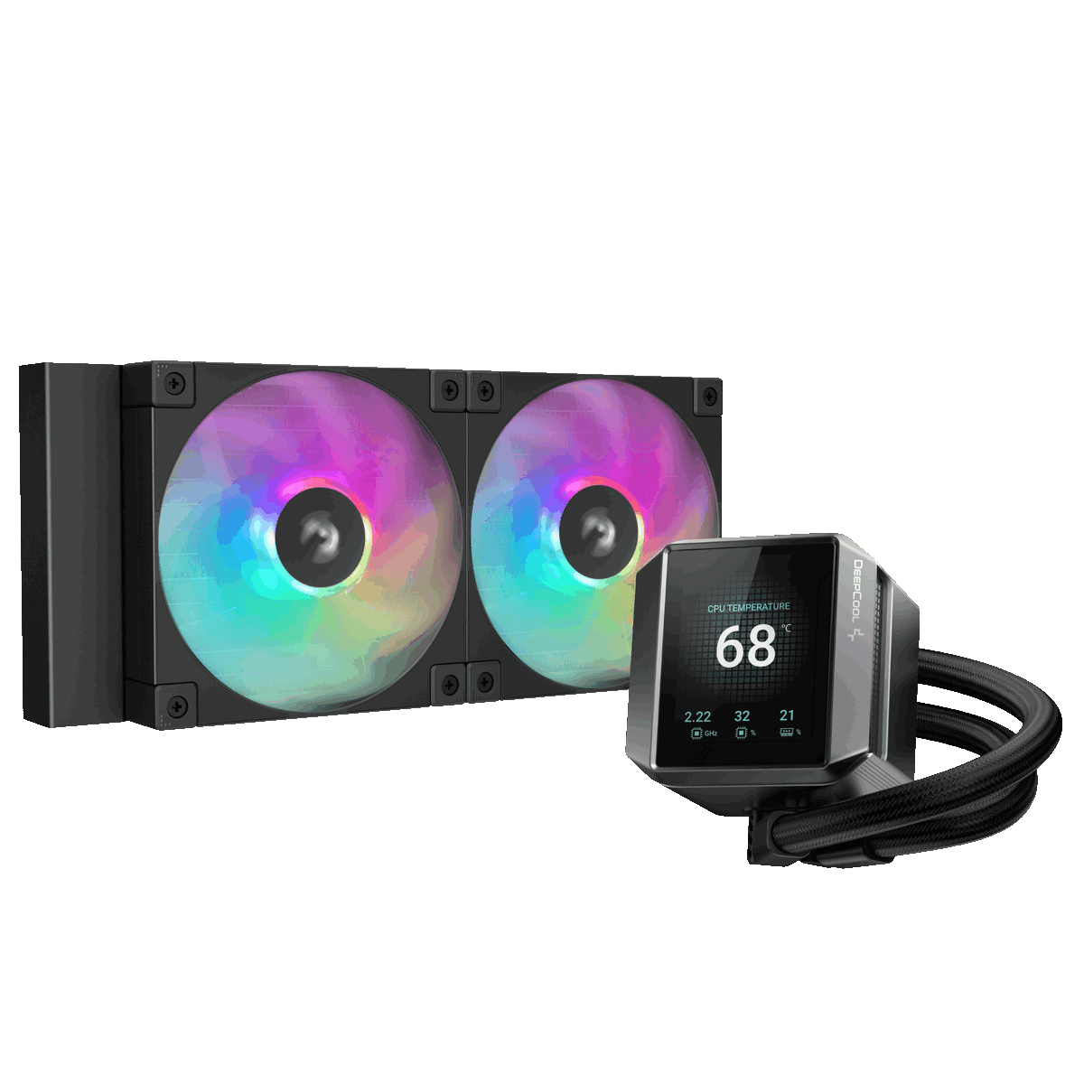 Жидкостная система охлаждения Deepcool MYSTIQUE 240 ARGB R-LX550-BKADSNC-G-1