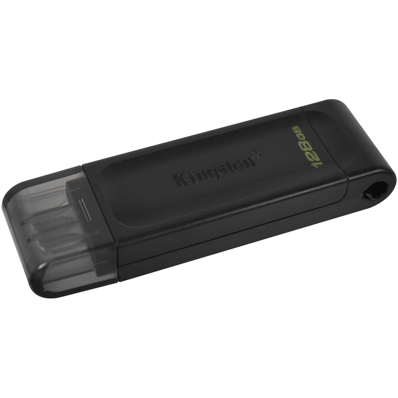 Флеш Диск Kingston 128GB DataTraveler 70 Type-C DT70/128GB USB3.0 черный