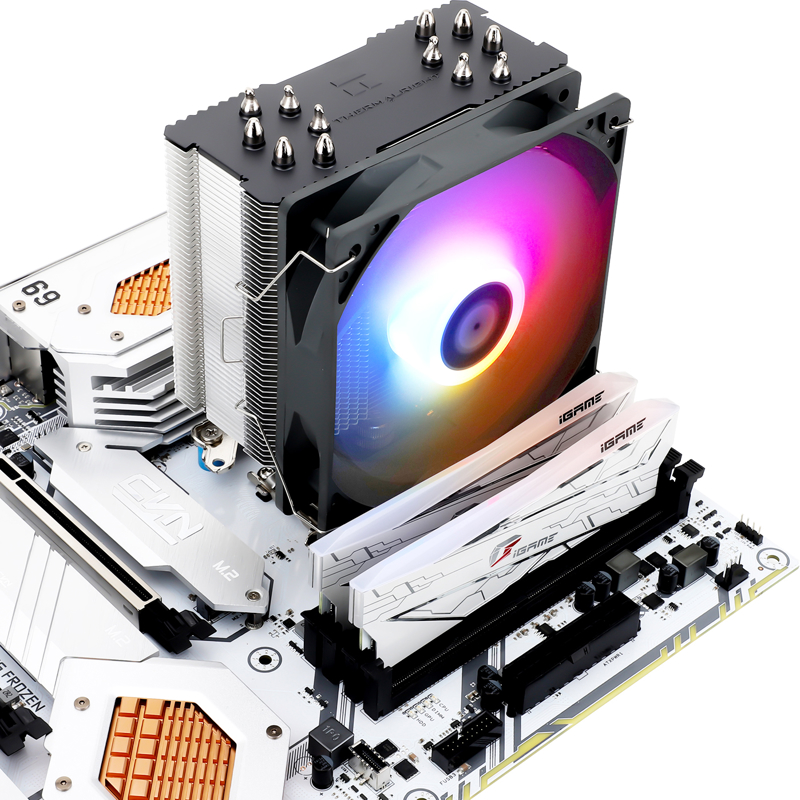 Устройство охлаждения(кулер) Thermalright Burst Assassin 120 ARGB Soc-AM5/AM4/1200/1700/1851 серебри