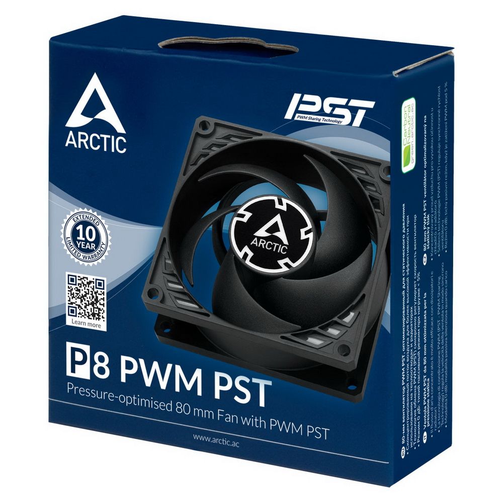 Вентилятор ARCTIC P8 PWM PST (Black/Black)