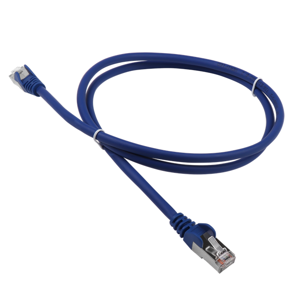 Патч-корд Lanmaster LAN-PC45/S5E-3.0-BL FTP RJ-45 вил.-вилка RJ-45 кат.5E 3м синий LSZH (уп.:1шт)