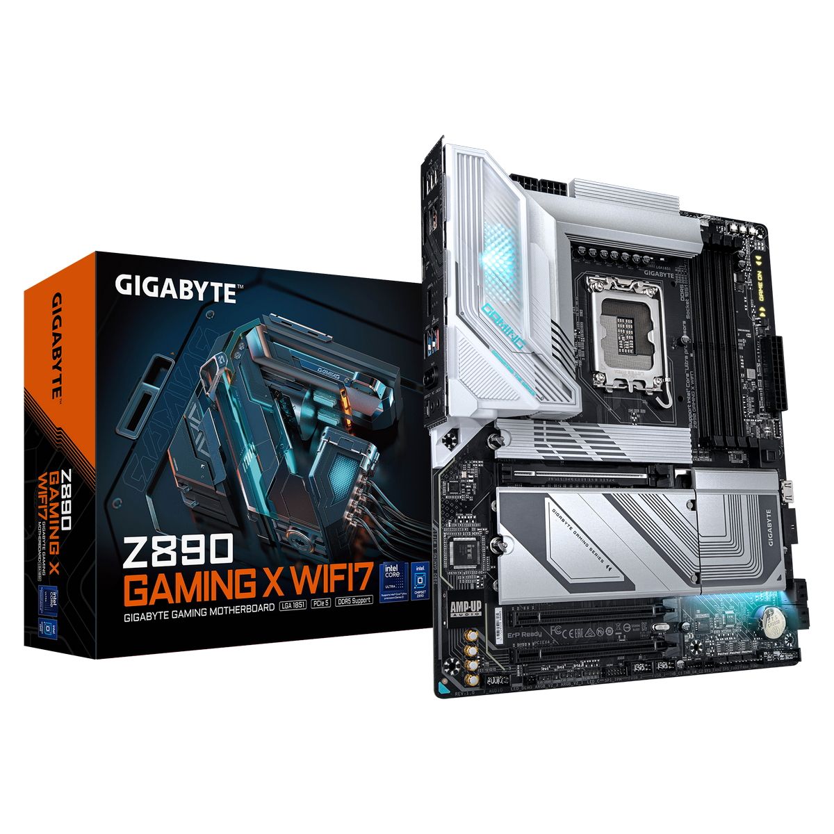 Материнская плата Gigabyte Z890 GAMING X WIFI7 Soc-1851 Intel Z890 4xDDR5 ATX AC`97 8ch(7.1) 2.5Gg R