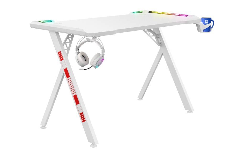 Defender Игровой стол Infinity RGB,подвес круж+гарн.,бел,120