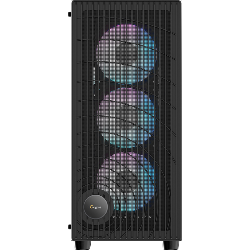 Корпус Ocypus Gamma C70 BK ARGB, Midi-Tower, TG, 4x120mm ARGB, 1xUSB-A 3.0 + 1xUSB 2.0, ATX, mATX, m