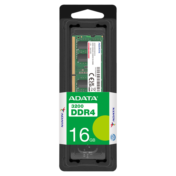 Память DDR4 16Gb 3200MHz A-Data AD4S320016G22-SGN RTL PC4-25600 CL22 SO-DIMM 260-pin 1.2В single ran