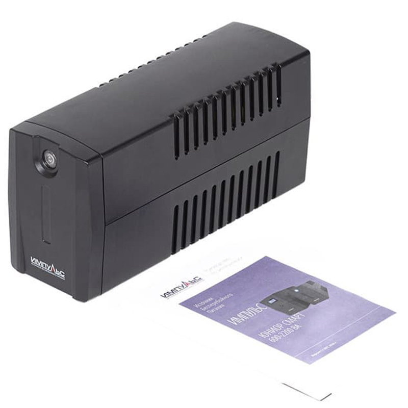 Источник бесперебойного питания Импульс Юниор Смарт 600 360Вт 600ВА черный