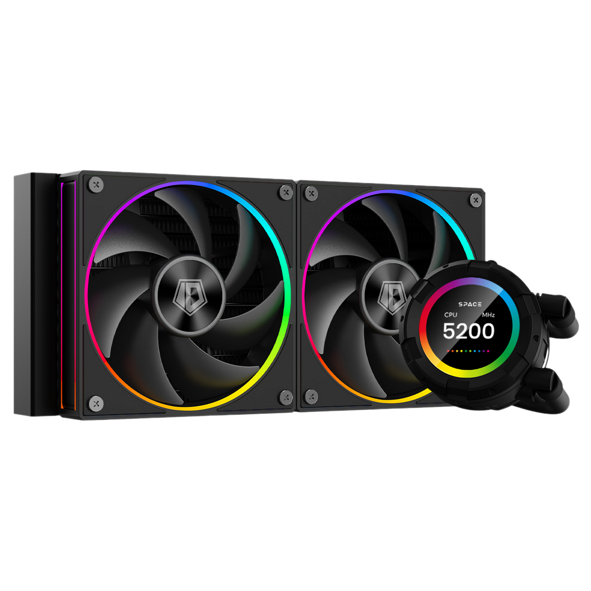 Система водяного охлаждения ID-Cooling SL240 ARGB Soc-AM5/AM4/1200/1700/1851 черный 4-pin 14-30dB Al