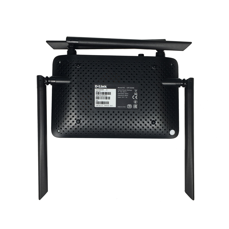 Роутер беспроводной D-Link DIR-830M/A1A AC1200 10/100/1000BASE-TX черный