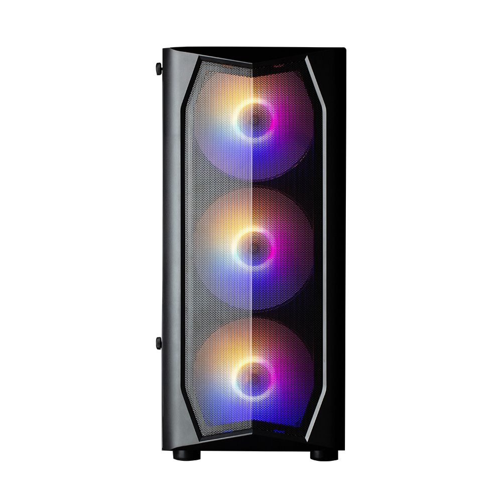 Корпус ZALMAN N4 Rev.1, ATX, BLACK, WINDOW, 2x3.5", 2x2.5", 2xUSB2.0, 1xUSB3.0, FRONT 3x140mm RGB, R