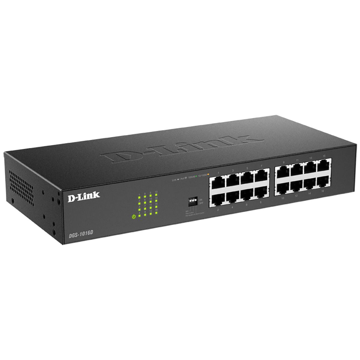Коммутатор D-Link DGS-1016D DGS-1016D/J1A (L2) 16x1Гбит/с неуправляемый