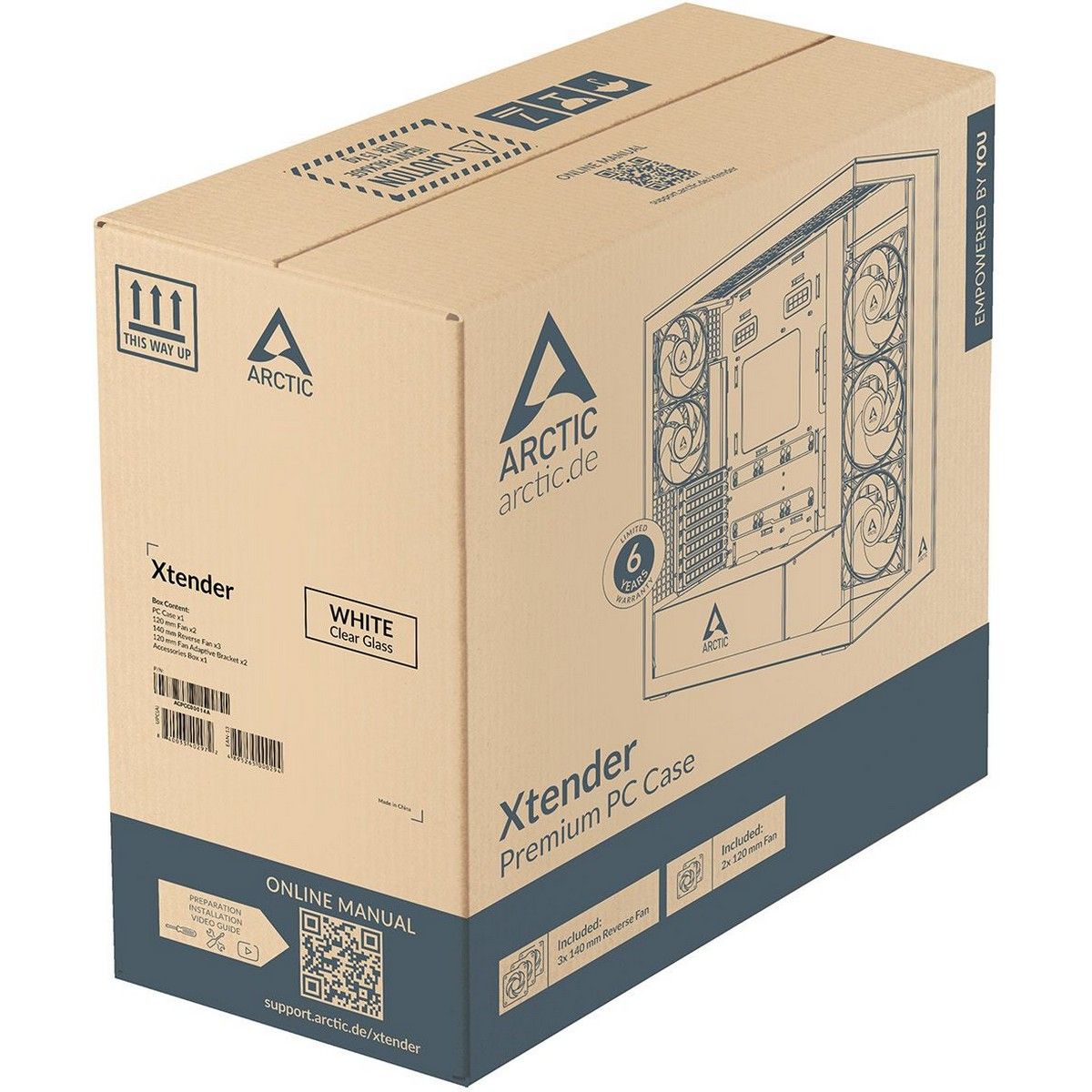 Корпус для ПК Arctic Cooling ARCTIC Xtender (White) арт. ACPCC00014A
