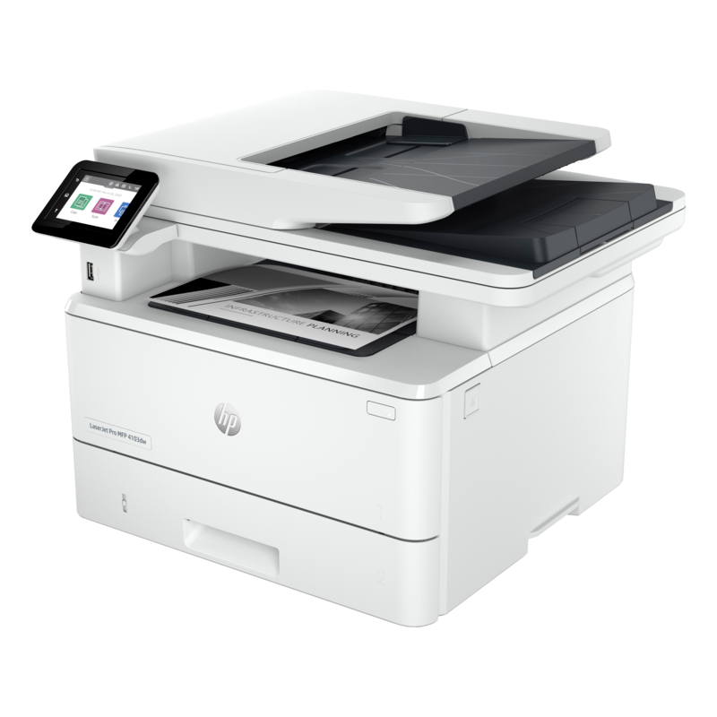 МФУ лазерный HP LaserJet Pro 4103dw (2Z627A) A4 Duplex Net WiFi белый