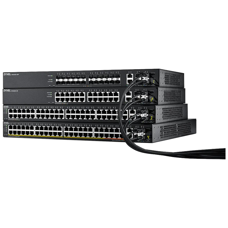 Коммутатор Zyxel XGS2220-30HP-EU0101F (L3) 24x1Гбит/с 2x10Гбит/с 4SFP+ 16PoE+ 8PoE++ 400W управляемы