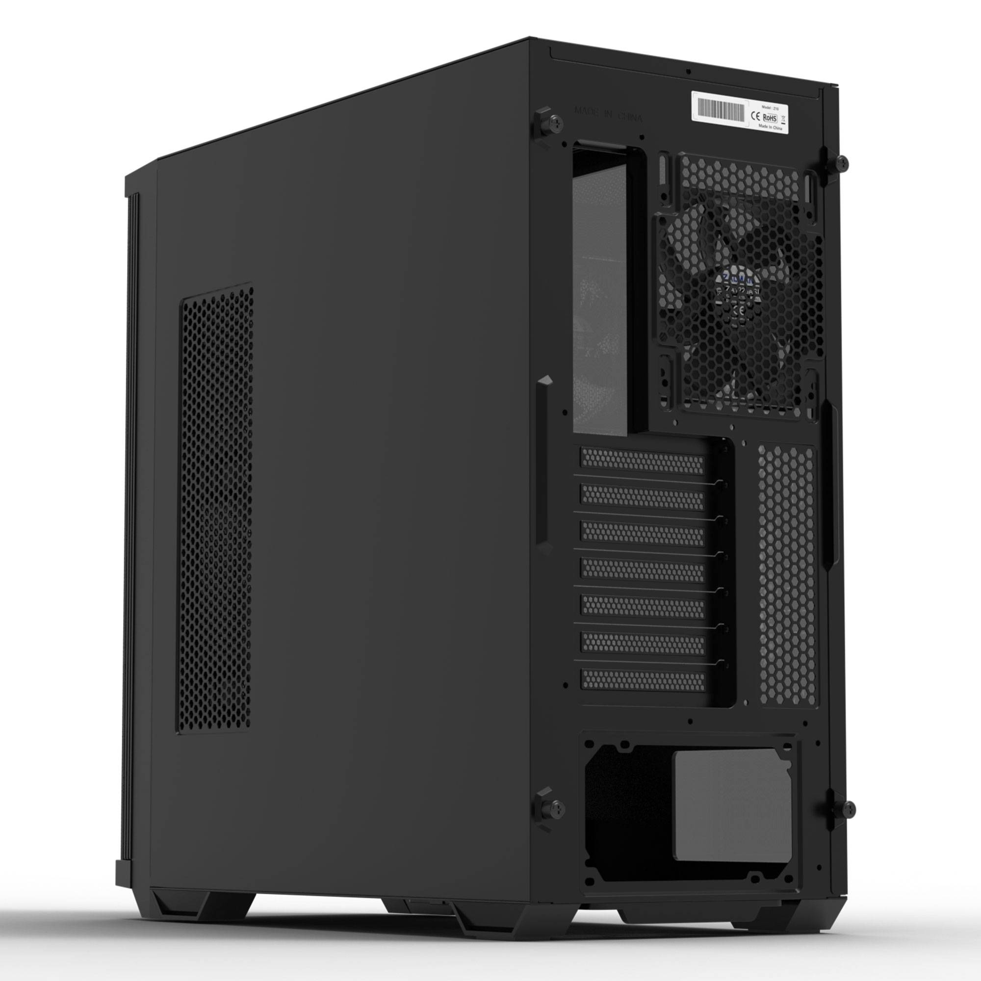 корпус ZALMAN Z10, ATX, BLACK, WINDOW, 2x3.5", 2x2.5", 2xUSB3.0, 1xUSB 3.1 Type-C, FRONT 3x140mm, RE