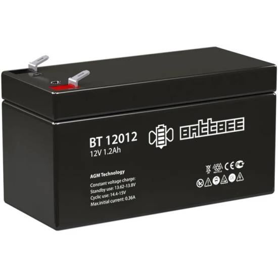Аккумуляторная батарея Delta BT 12012 напряжение 12/1,2В, емкость 97х43х59А·ч (151х65х102мм)