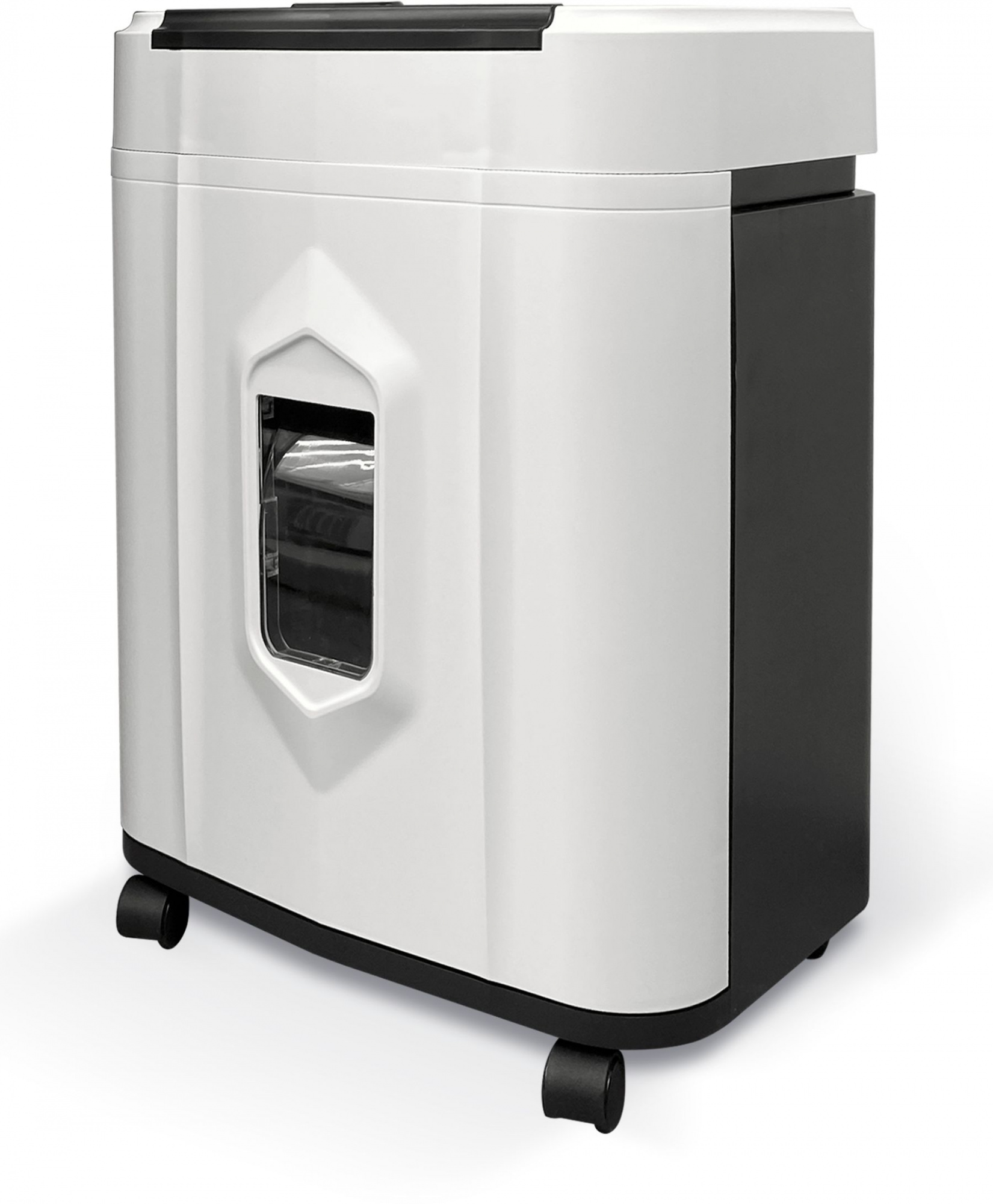 Шредер Heleos АП20-5 белый/черный с автоподачей (секр.P-5) фрагменты 131лист. 20лтр. скрепки скобы п